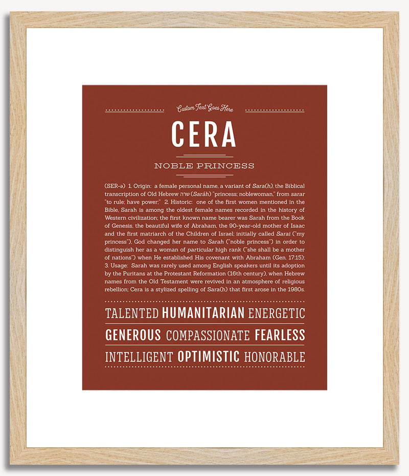 Cera | Name Art Print