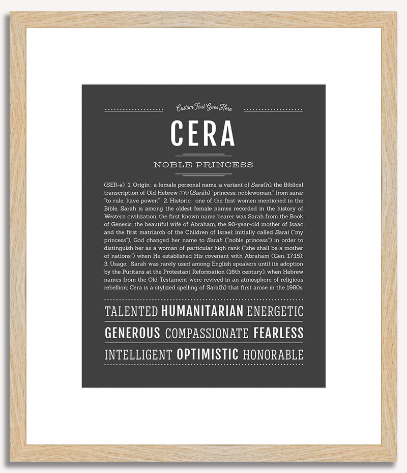 Cera | Name Art Print