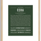 Cera | Name Art Print