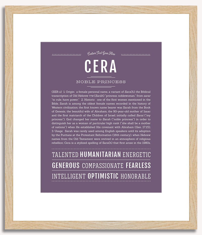 Cera | Name Art Print