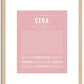 Cera | Name Art Print