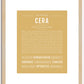 Cera | Name Art Print