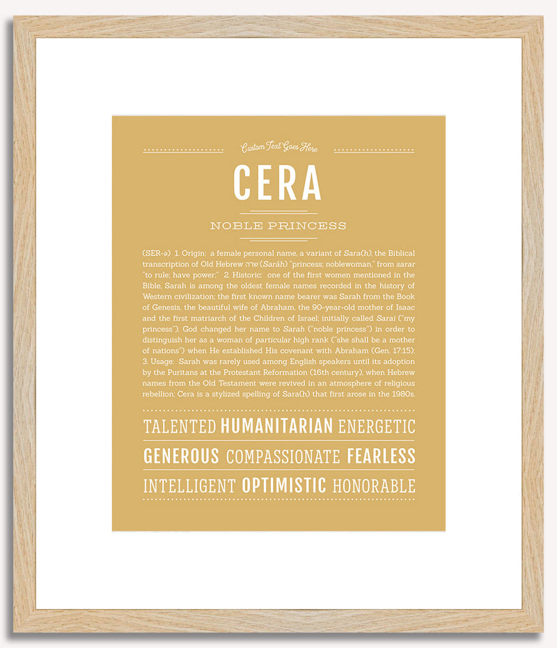 Cera | Name Art Print