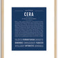 Cera | Name Art Print