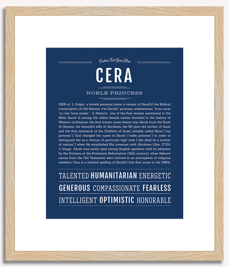 Cera | Name Art Print