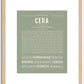 Cera | Name Art Print