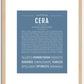 Cera | Name Art Print