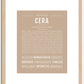 Cera | Name Art Print