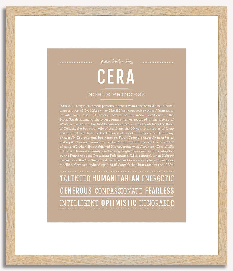 Cera | Name Art Print