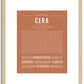 Cera | Name Art Print