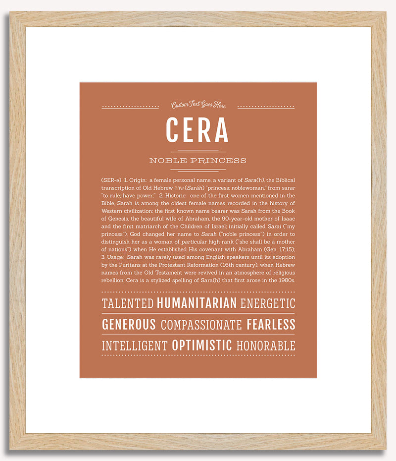 Cera | Name Art Print