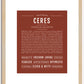 Ceres | Name Art Print