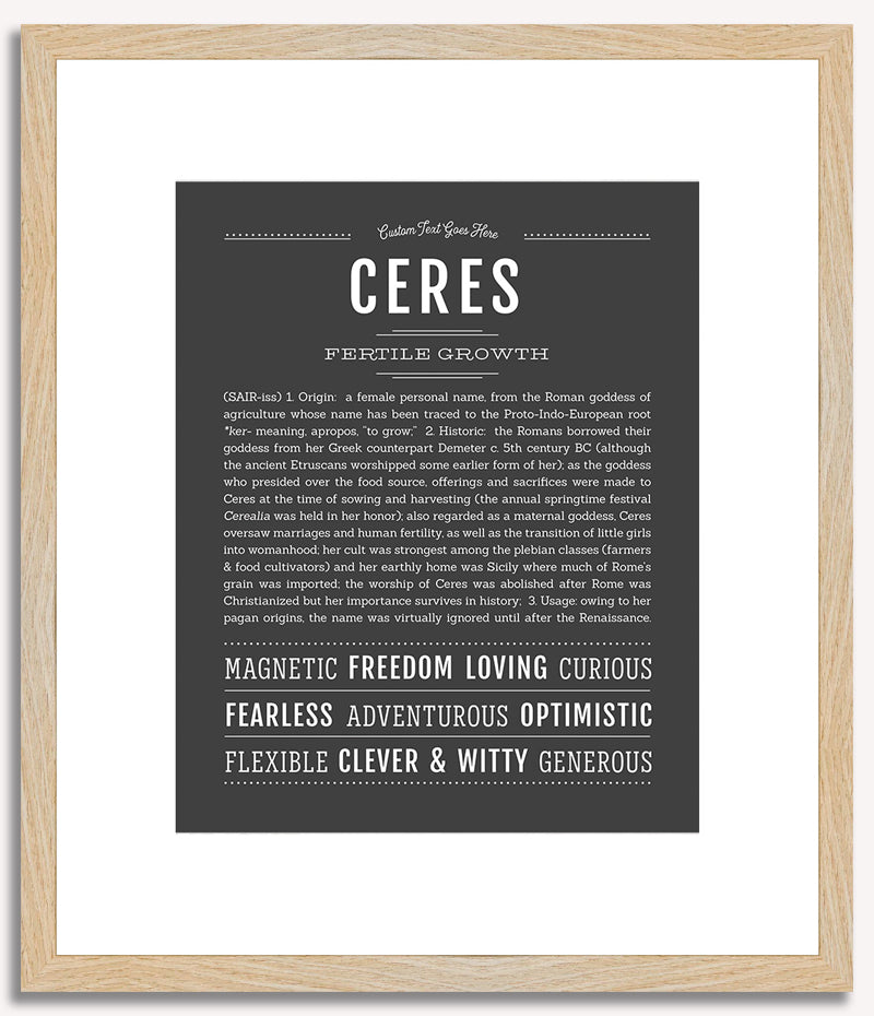 Ceres | Name Art Print