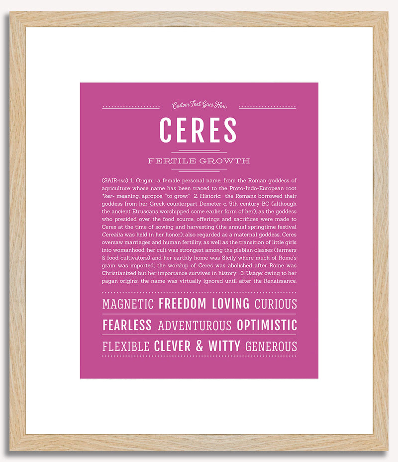 Ceres | Name Art Print