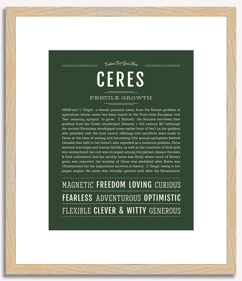 Ceres | Name Art Print