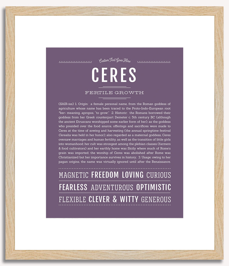 Ceres | Name Art Print