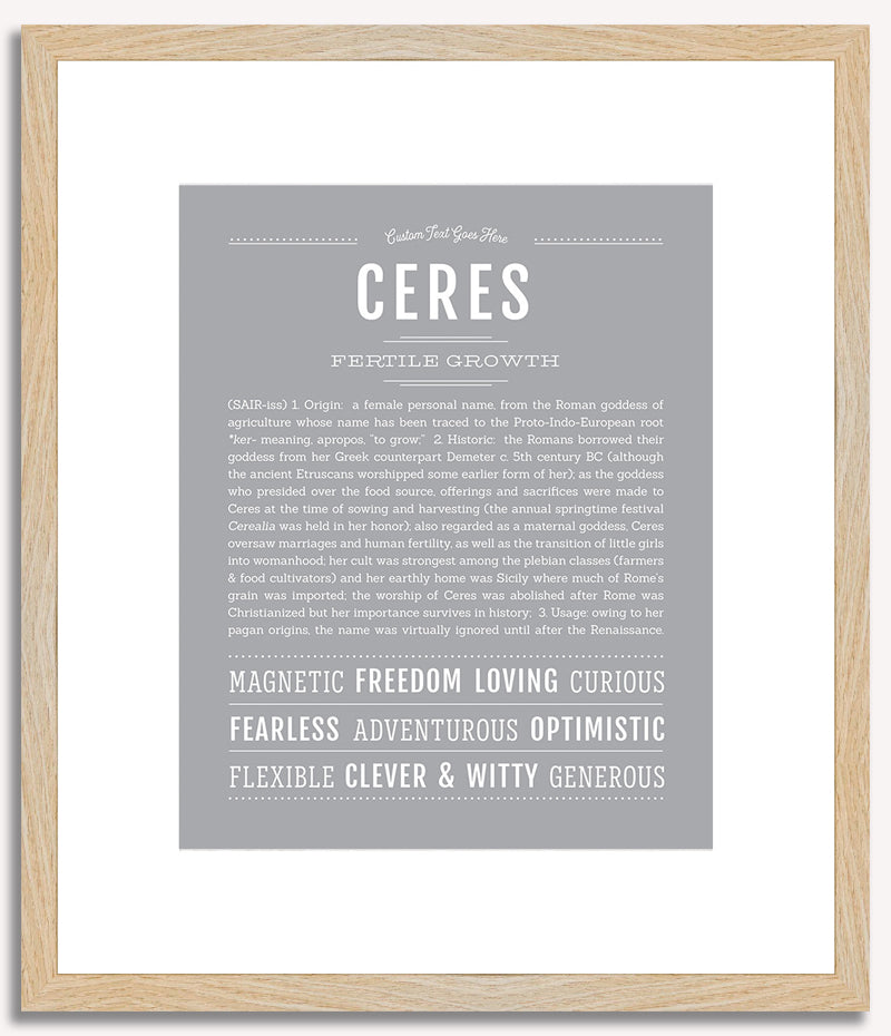 Ceres | Name Art Print