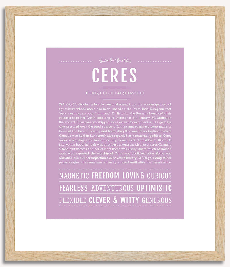 Ceres | Name Art Print