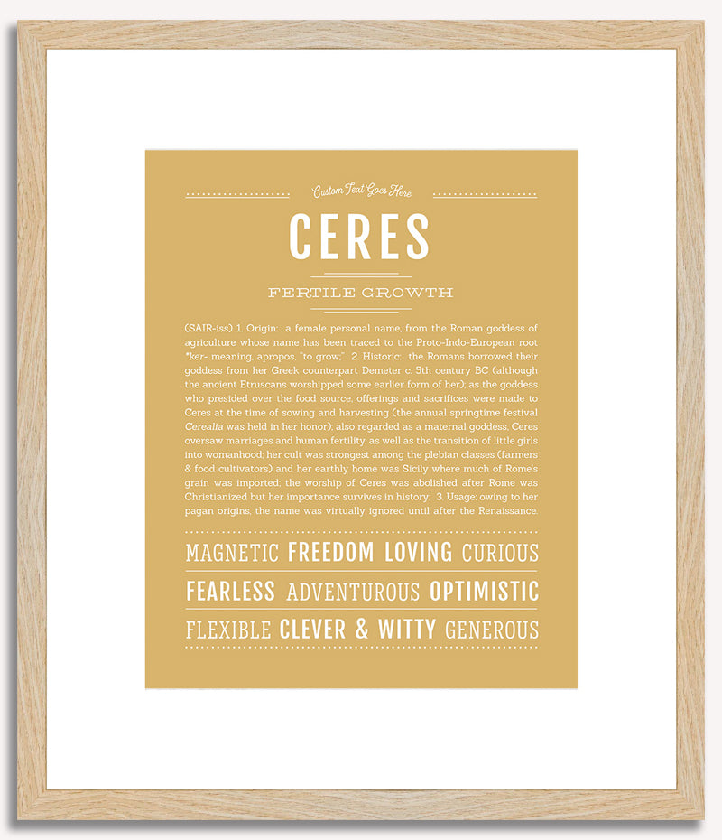 Ceres | Name Art Print