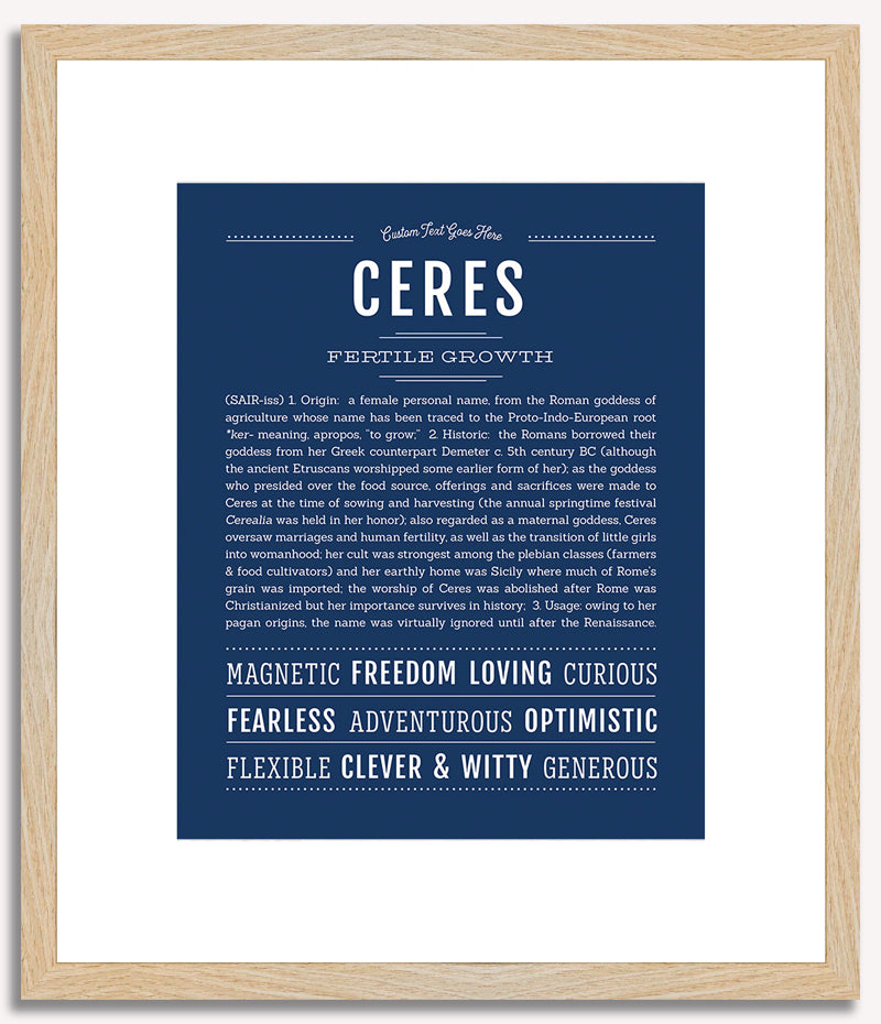 Ceres | Name Art Print