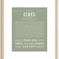 Ceres | Name Art Print