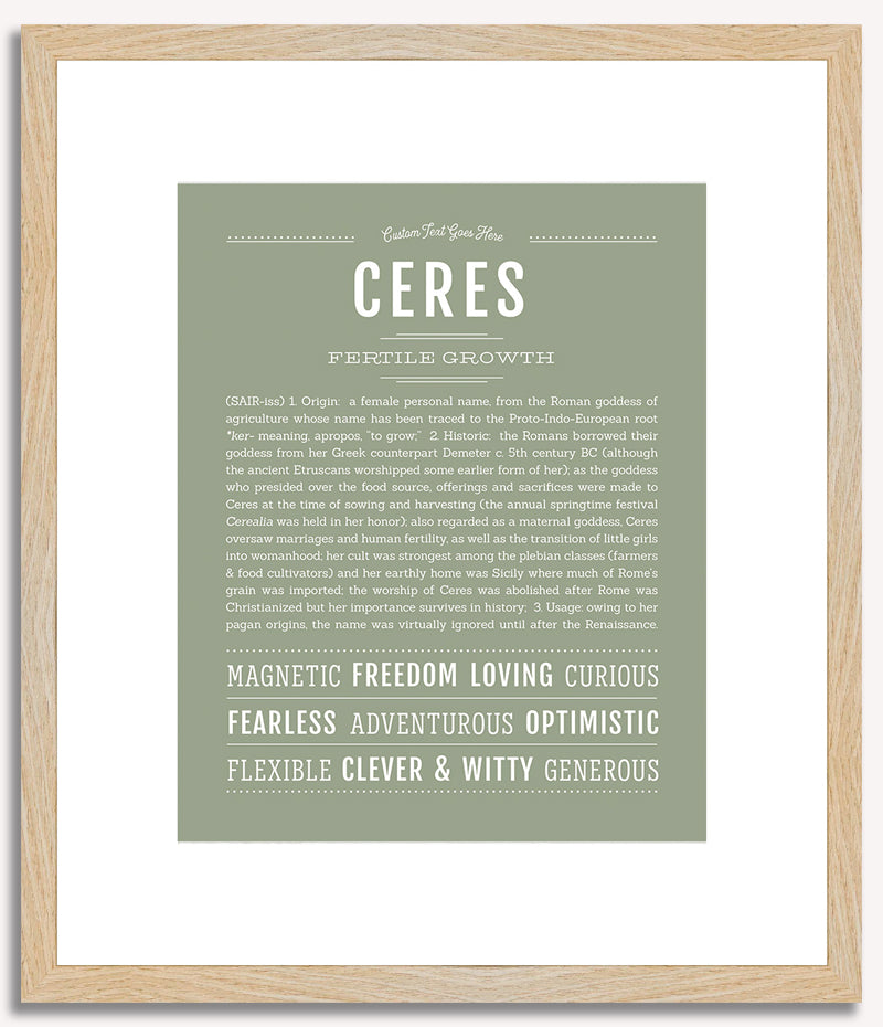 Ceres | Name Art Print