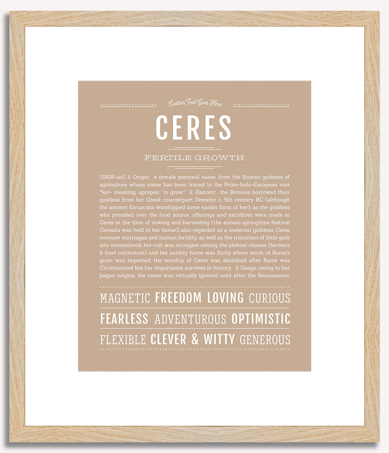 Ceres | Name Art Print