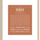 Ceres | Name Art Print