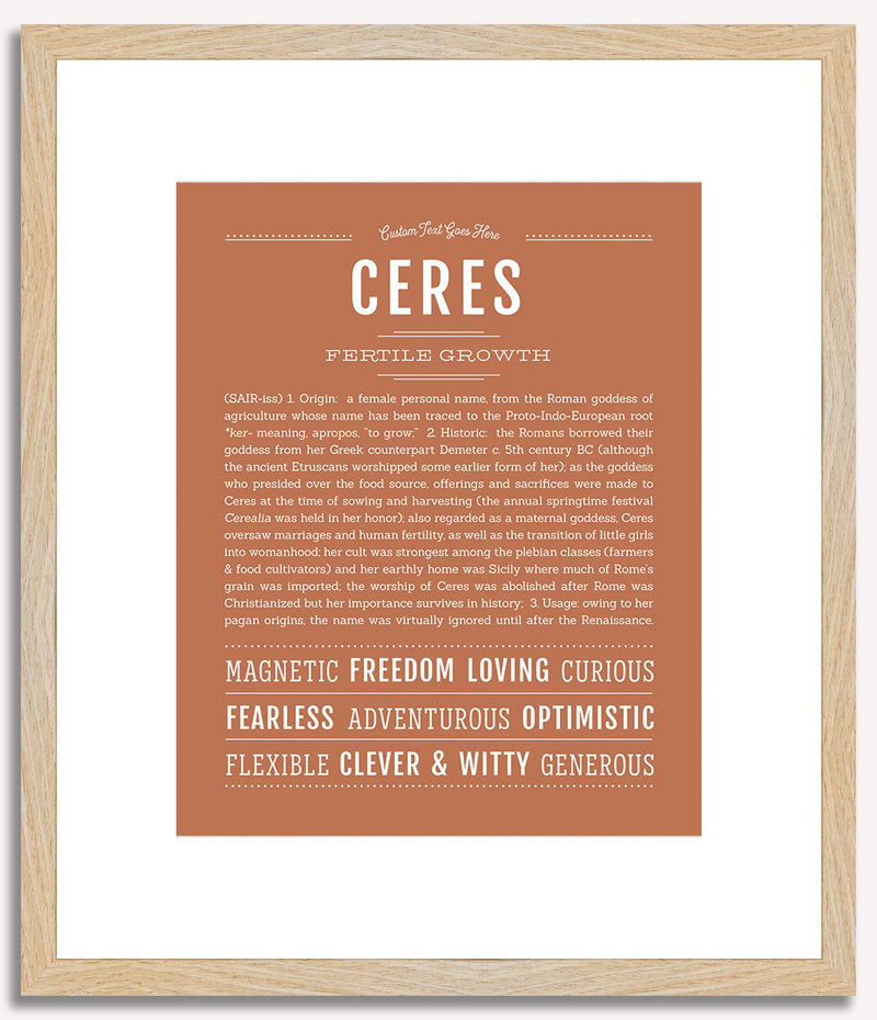 Ceres | Name Art Print