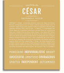 Cesar | Name Art Print – Name Stories