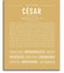 Cesar Personalized Name Meaning Art Prints – Name Stories