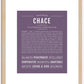 Chace | Name Art Print