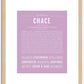 Chace | Name Art Print