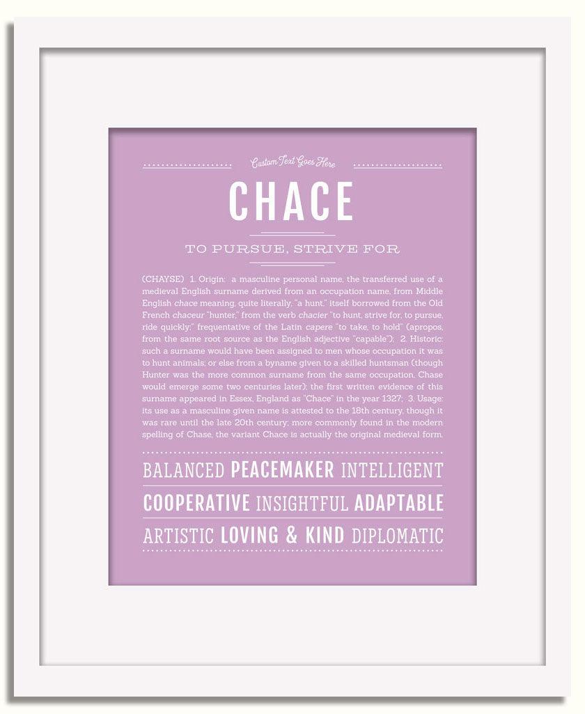 Frame Options | Lilac | White Frame, Matted