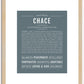 Chace | Name Art Print