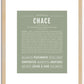 Chace | Name Art Print