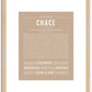 Chace | Name Art Print