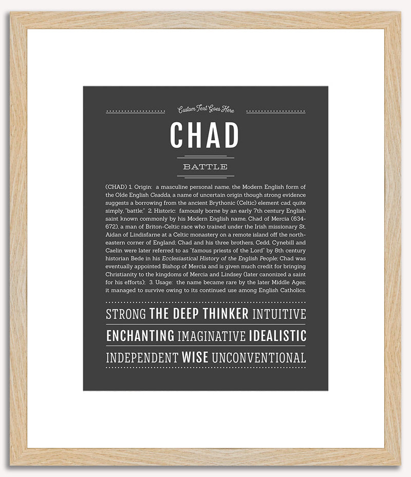 Chad | Name Art Print