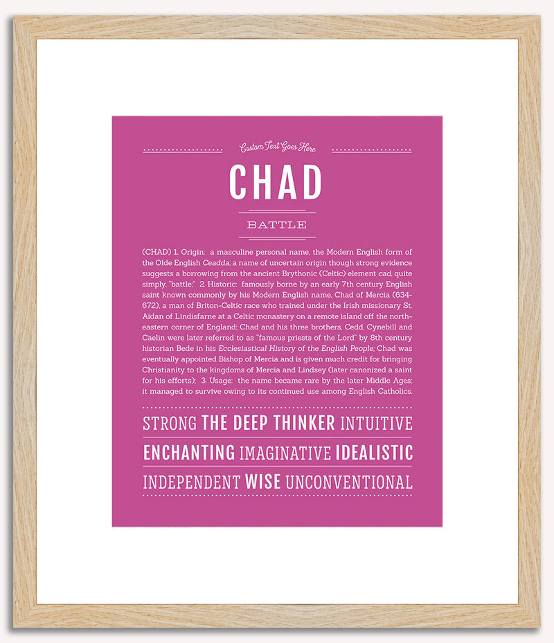 Chad | Name Art Print