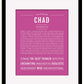 Frame Options | Dark Pink | Black Frame, Matted