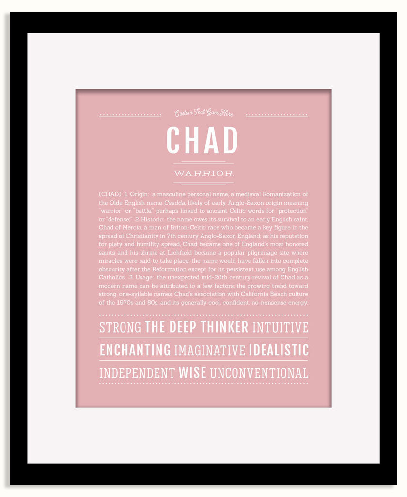 Frame Options | Dusty Rose | Black Frame, Matted