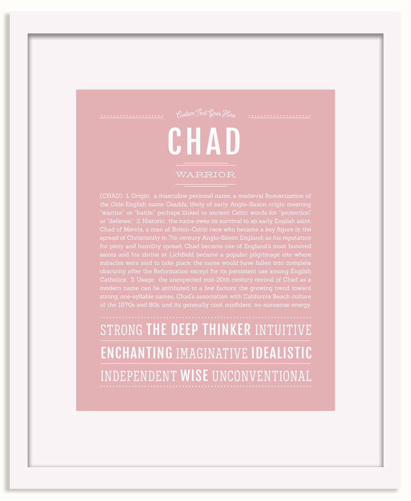 Frame Options | Dusty Rose | White Frame, Matted