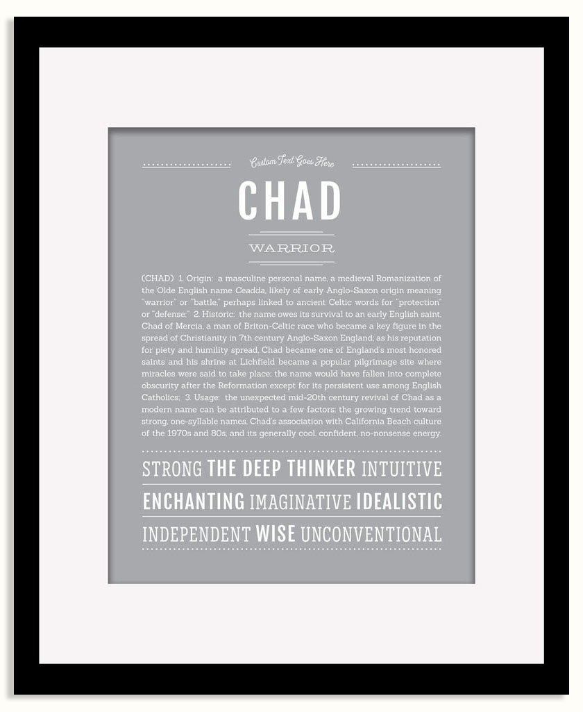 Frame Options | Light Gray | Black Frame, Matted