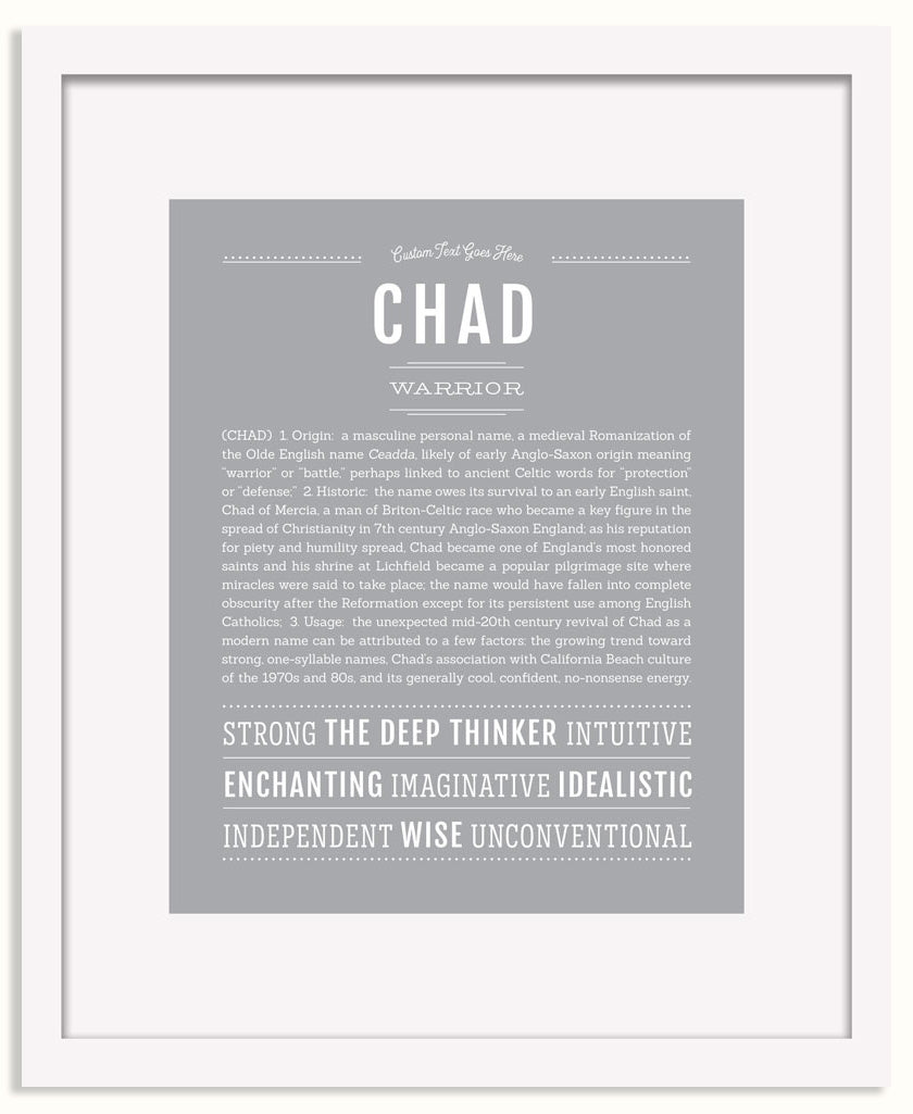 Frame Options | Light Gray | White Frame, Matted