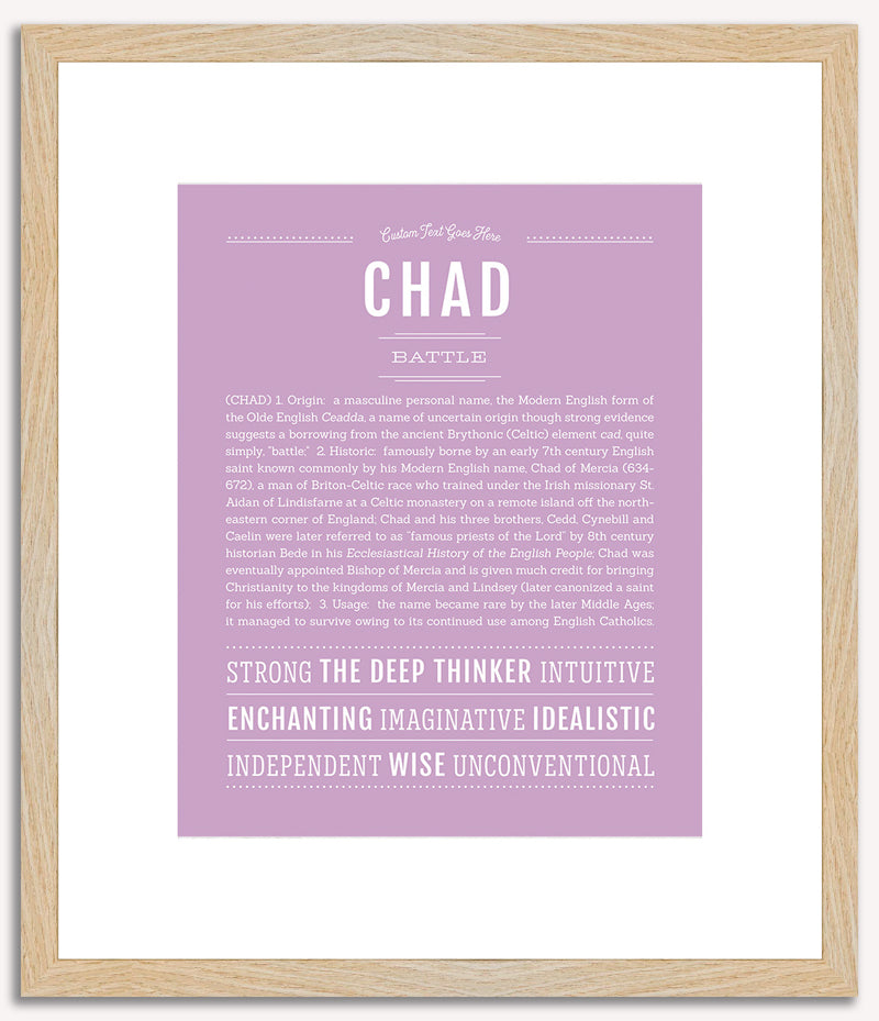 Chad | Name Art Print