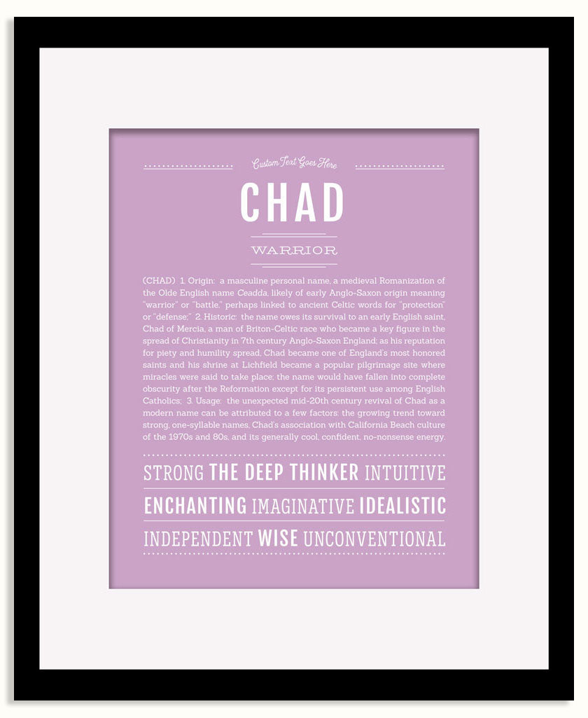 Frame Options | Lilac | Black Frame, Matted