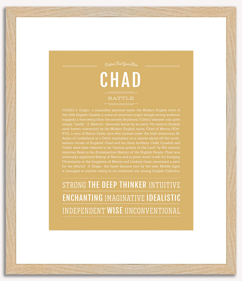 Chad | Name Art Print