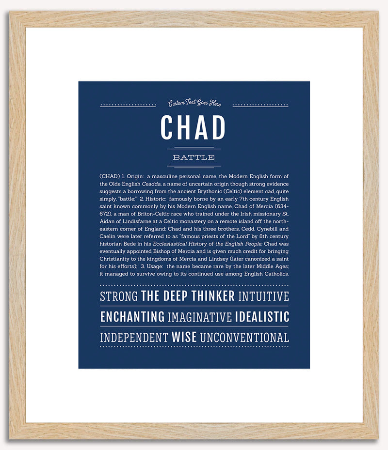 Chad | Name Art Print