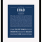 Frame Options | Midnight Blue | Black Frame, Matted