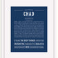 Frame Options | Midnight Blue | White Frame, Matted